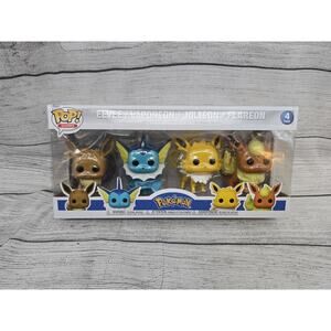 Funko Pop! Vinyl: Pokémon - Eevee / Vaporeon / Jolteon/ Flareon - 4 Pack -...